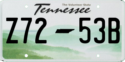 TN license plate Z7253B
