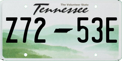 TN license plate Z7253E
