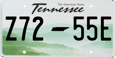 TN license plate Z7255E