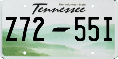 TN license plate Z7255I