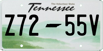 TN license plate Z7255V