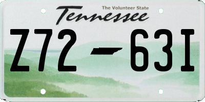 TN license plate Z7263I