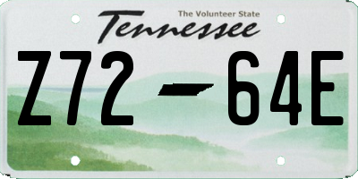 TN license plate Z7264E