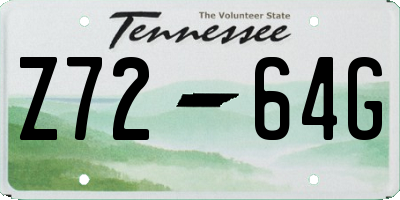 TN license plate Z7264G