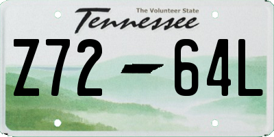 TN license plate Z7264L