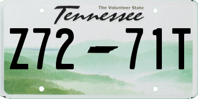 TN license plate Z7271T