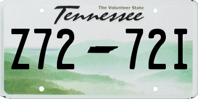 TN license plate Z7272I