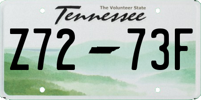 TN license plate Z7273F