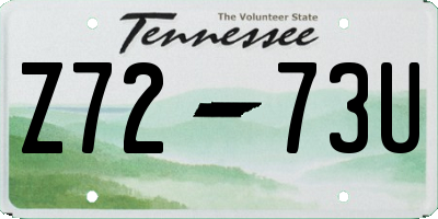 TN license plate Z7273U