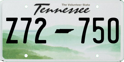 TN license plate Z7275O