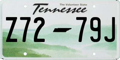 TN license plate Z7279J