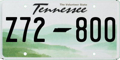 TN license plate Z7280O