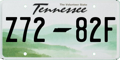 TN license plate Z7282F