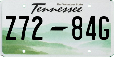 TN license plate Z7284G
