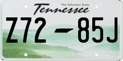 TN license plate Z7285J