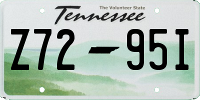 TN license plate Z7295I