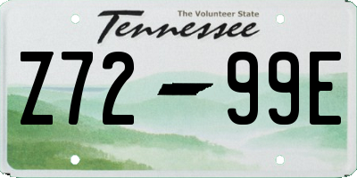 TN license plate Z7299E