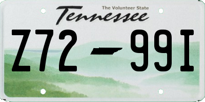 TN license plate Z7299I