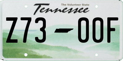 TN license plate Z7300F