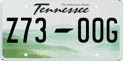 TN license plate Z7300G