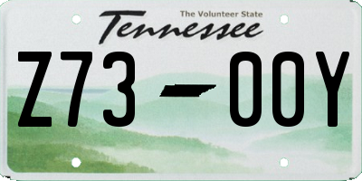 TN license plate Z7300Y