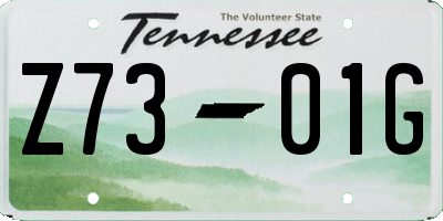 TN license plate Z7301G
