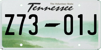 TN license plate Z7301J