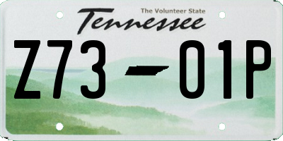TN license plate Z7301P
