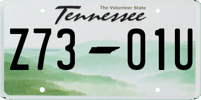 TN license plate Z7301U