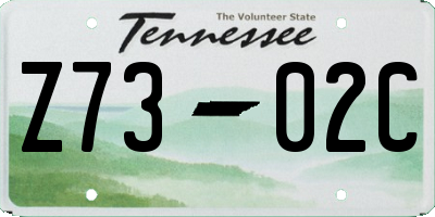TN license plate Z7302C