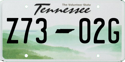 TN license plate Z7302G
