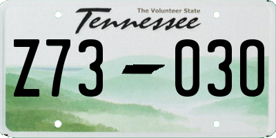 TN license plate Z7303O
