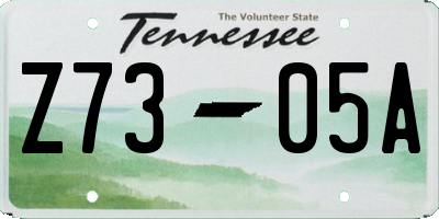 TN license plate Z7305A