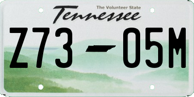 TN license plate Z7305M