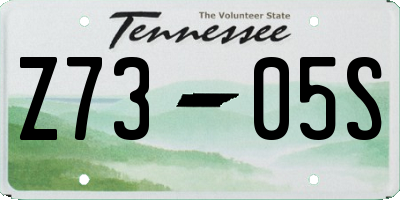 TN license plate Z7305S