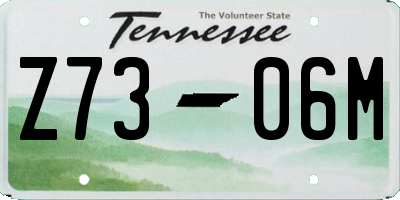 TN license plate Z7306M