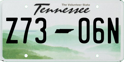 TN license plate Z7306N
