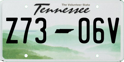 TN license plate Z7306V