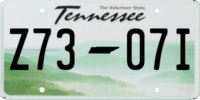 TN license plate Z7307I