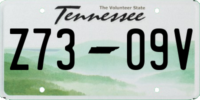 TN license plate Z7309V