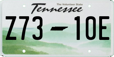 TN license plate Z7310E