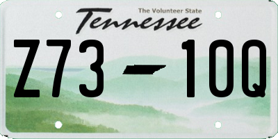 TN license plate Z7310Q