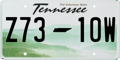 TN license plate Z7310W