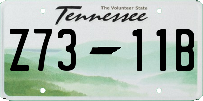 TN license plate Z7311B