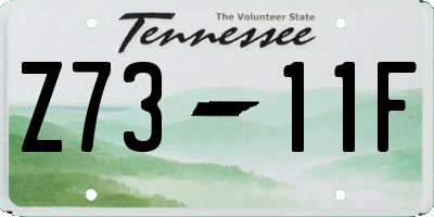 TN license plate Z7311F