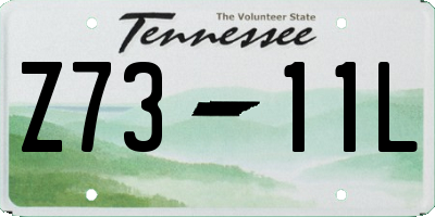 TN license plate Z7311L