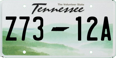 TN license plate Z7312A