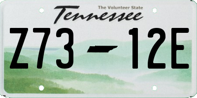 TN license plate Z7312E