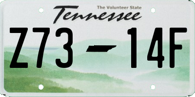 TN license plate Z7314F