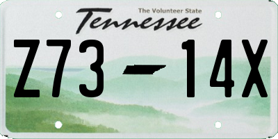 TN license plate Z7314X